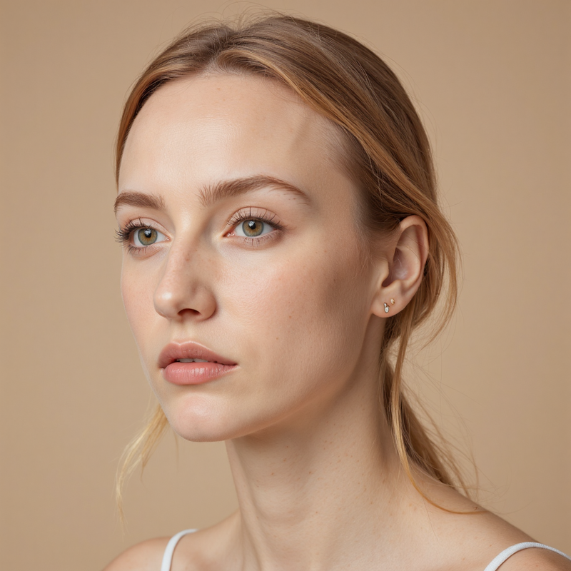 After 30days using Odys Restorer — model’s skin with improved texture, glow, and reduced fine lines